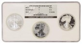 (3) NGC 2006 SILVER EAGLES  MS
