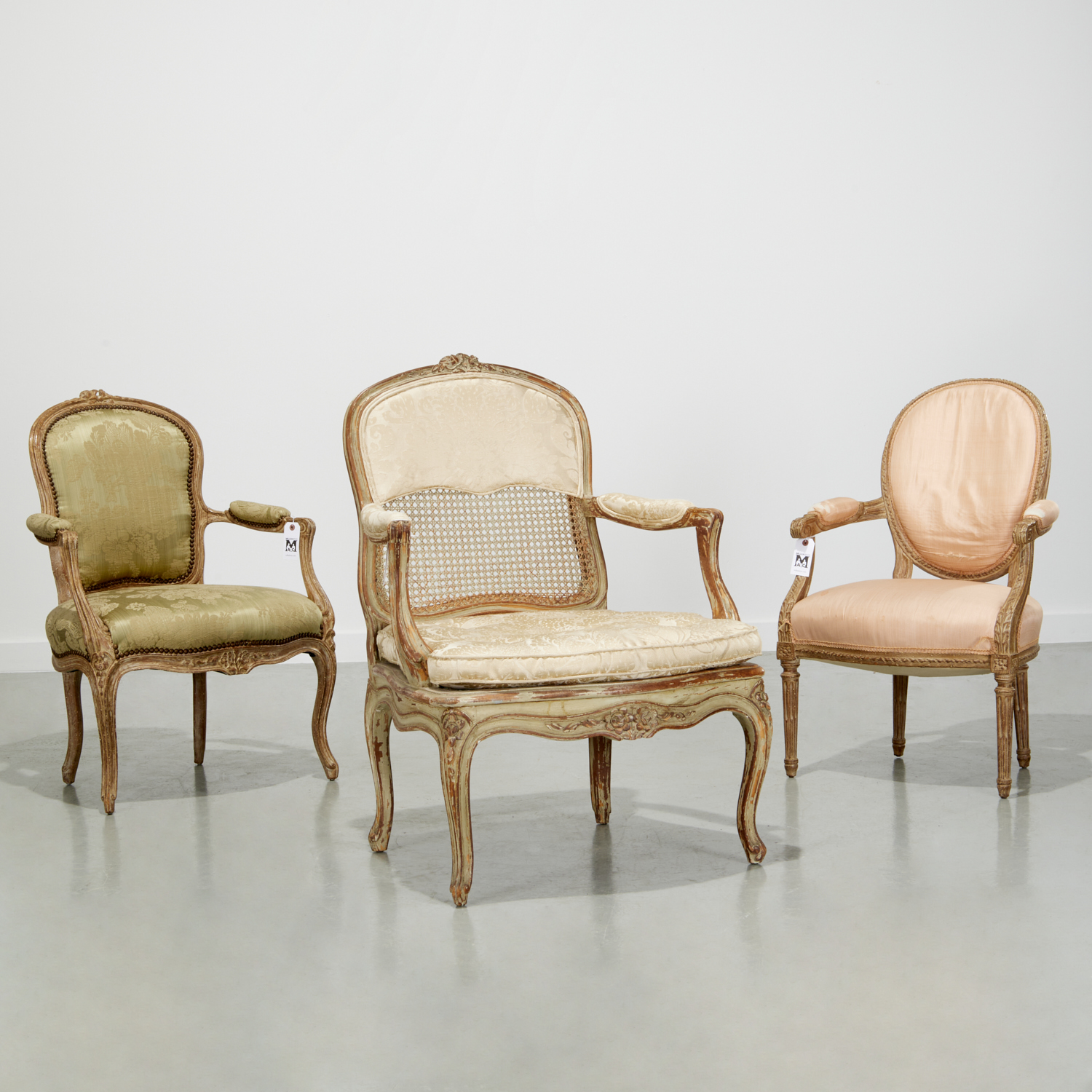 (3) NICE LOUIS XV/XVI STYLE