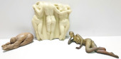 3 NUDE FEMALE DECORATIVE SCULP