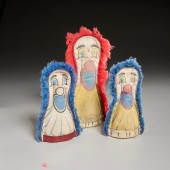 (3) OLD CARNIVAL KNOCK-DOWN PU