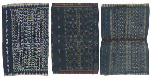 3 OLD FLORES FESTIVAL SKIRTS3 Old