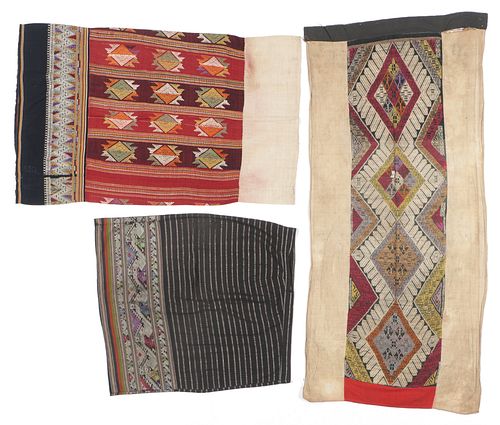 3 OLD LAO TEXTILES3 Old Lao