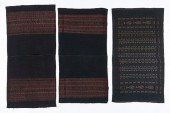 3 OLD LEMBATA SARONGS, HANDSPU