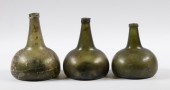 (3) ONION FORM WINE BOTTLES Lo