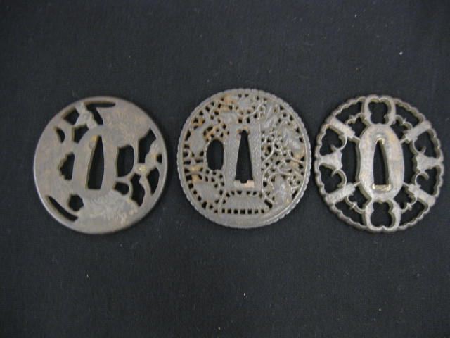 3 Oriental Tsuba's from Samari