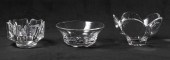 (3) Orrefors crystal bowls, c/