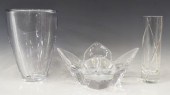 (3) ORREFORS, TIFFANY, SASAKI
