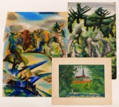 3 OTTO PLAUG LANDSCAPE PAINTIN