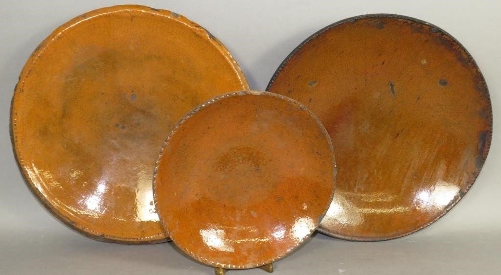 3 PA REDWARE DRAPE FORMED PLATES