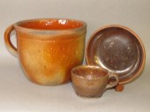 3 PA REDWARE ITEMSca. 1885 & 1