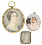 (3) PAINTED PORTRAIT MINIATURE