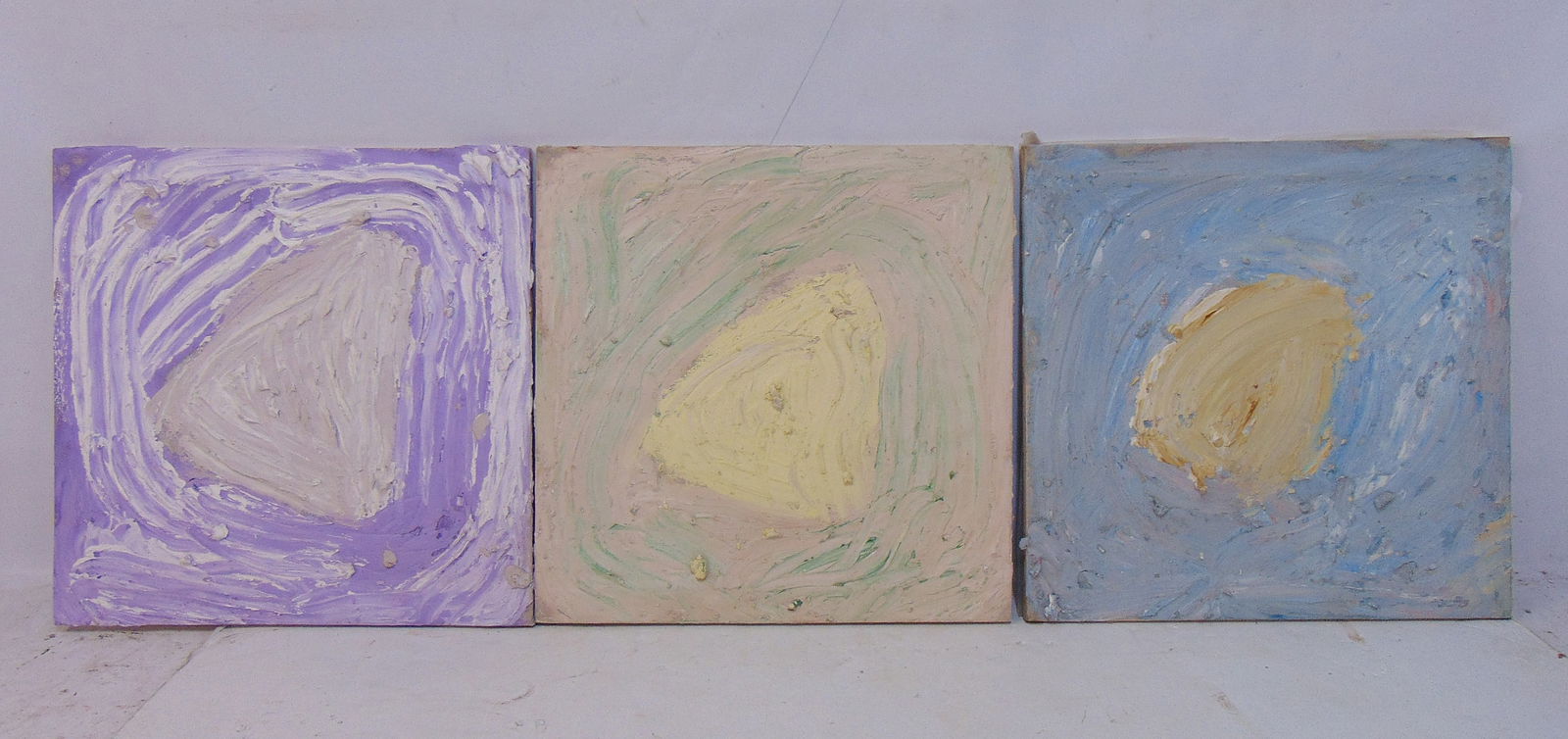 3 PAINTINGS, "BUNNY HOP, 1974