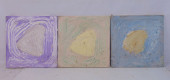 3 PAINTINGS, "BUNNY HOP, 1974