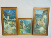 3 PAINTINGS, SPANISH LANDSCAPE