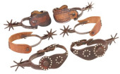 (3 PAIR) COWBOY SPURS, MEXICO<