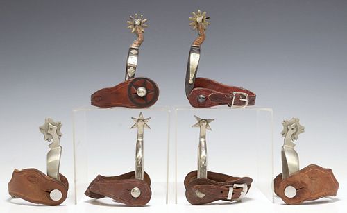 (3 PAIR) COWBOY SPURS(3 pair)