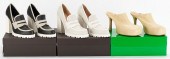 3 PAIRS BOTTEGA VENETA HEELS,