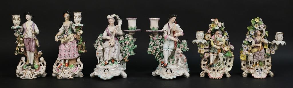 3 PAIRS DERBY / MEISSEN STYLE