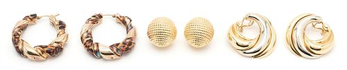 3 PAIRS LADIES EARRINGS, INCL.