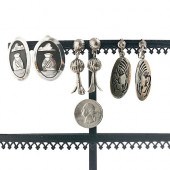 3 PAIRS NATIVE AMERICAN EARRIN