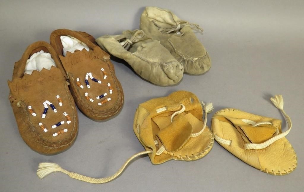 3 PAIRS OF DEERSKIN LEATHER
