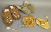 3 PAIRS OF DEERSKIN LEATHER MO