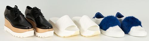3 PAIRS OF PLATFORM SHOES, INCL.