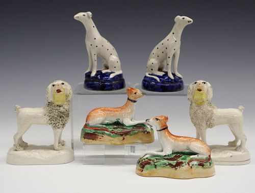 3 PAIRS OF STAFFORDSHIRE
