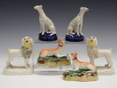 3 PAIRS OF STAFFORDSHIRE DOGST