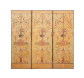 3 PANEL NEOCLASSICAL STYLE URN