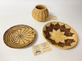 3 PAPAGO NATIVE AMERICAN WOVEN