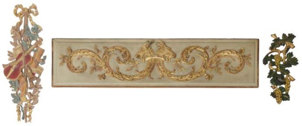 (3) PARCEL GILT ARCHITECTURAL