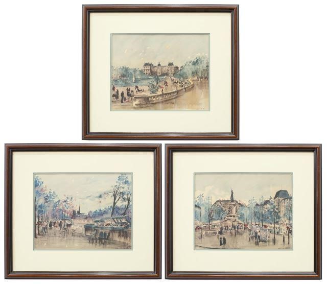 (3) PARIS STREET SCENE PRINTS AFTER