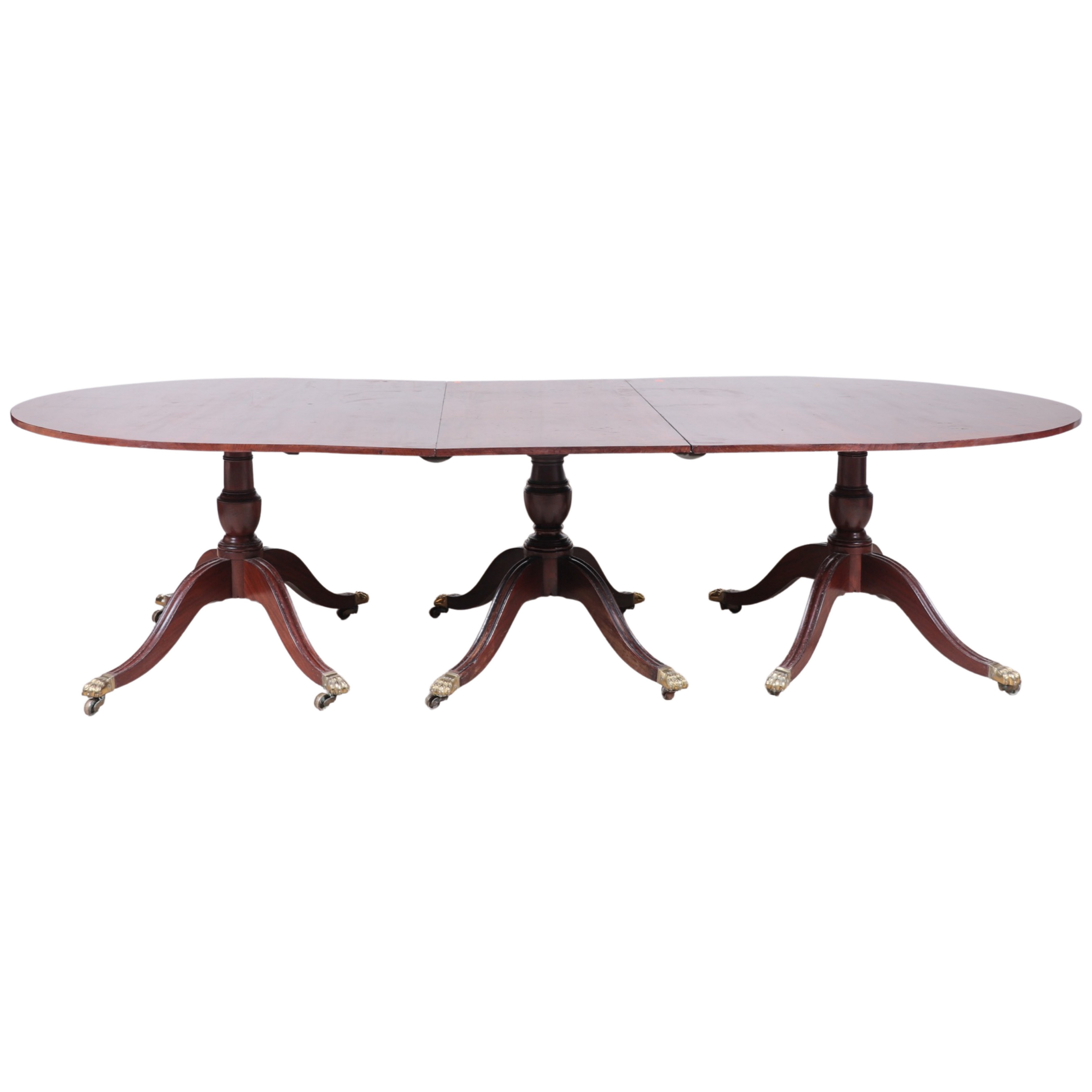 3-part Regency mahogany banquet