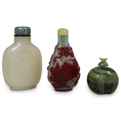 (3 PC) ANTIQUE CHINESE SNUFF