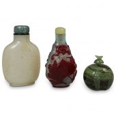 (3 PC) ANTIQUE CHINESE SNUFF B