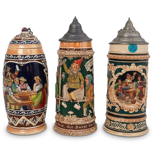 (3 PC) ANTIQUE GERMAN CERAMIC