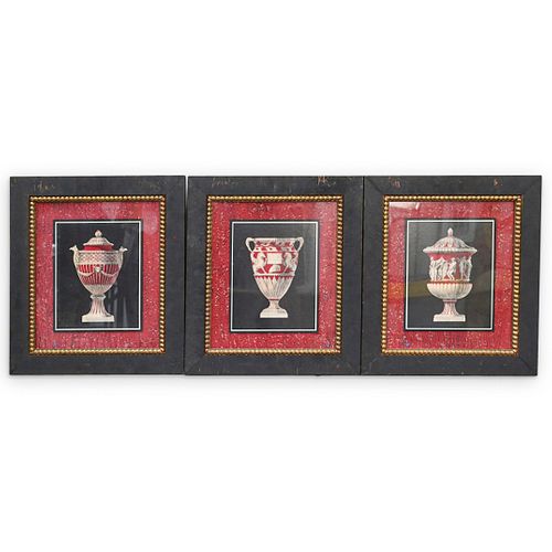 (3 PC) ANTONINI VASE COLORED