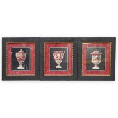(3 PC) ANTONINI VASE COLORED P