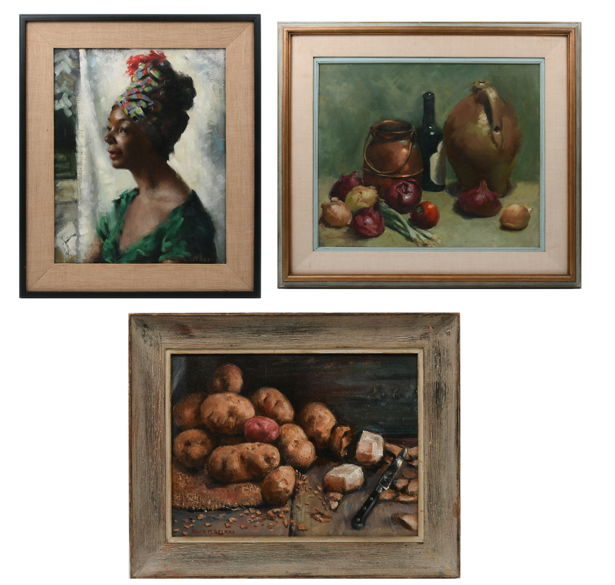 3 PC. ART LOT: 1) Island Girl