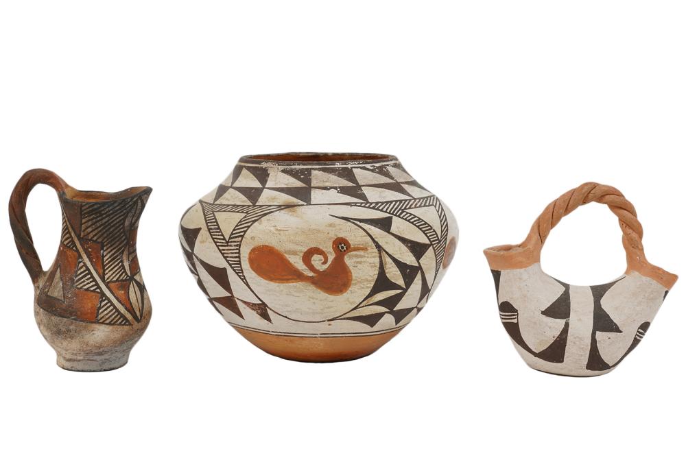 3 PC. ASSORTMENT OF ACOMA