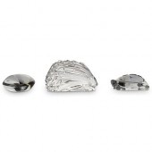 (3 PC) BACCARAT CRYSTAL FIGURI