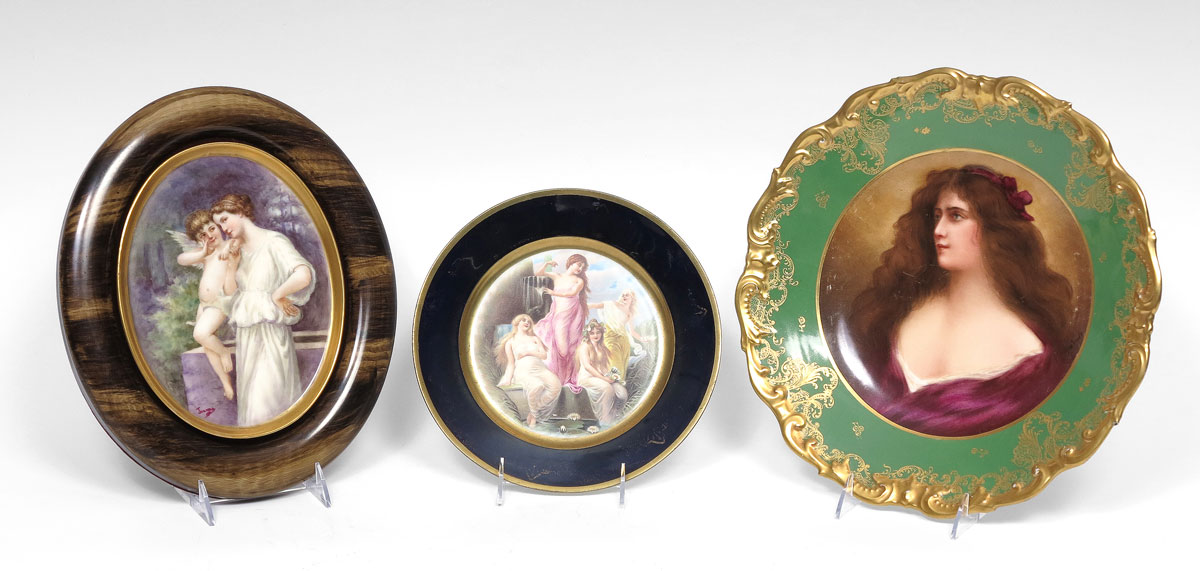 3 PC BEAUTIFUL WOMEN PORCELAIN