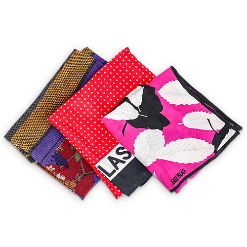 (3 PC) BILL BLASS SILK SCARVES