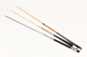 3 PC. BILLIARDS CUES LOT TO IN