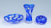 3 PC. BLUE CUT TO CLEAR CAESAR