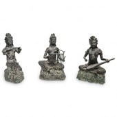 (3 PC) BUDDHIST BRONZE GUANYIN