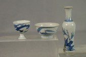 3 pc Chinese export porcelain