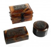 3 PC CHINESE QING ERA TORTOISE