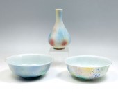 3 PC. CHINESE SPLASH GLAZED BO